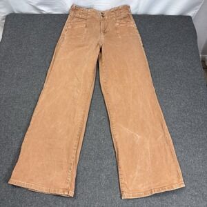 Mica Los Angeles High Rise Skinny Jeans Pink Garment Dye Size 29 Stretch